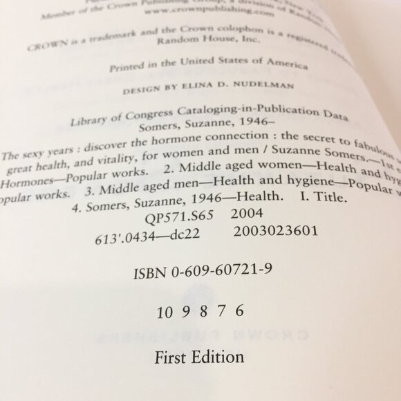 Suzanne Somers (3s Company Actress) The Sexy Years Book Hardcover  First Edition - Picture 4 of 6